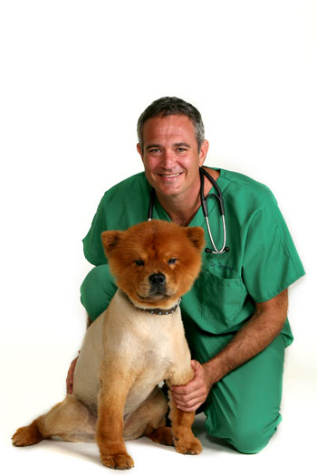 Dr. Demian Dressler and His Dog